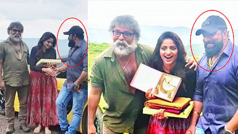 Jagadish Photo Pose with Actress Rachita ram, V Ravichandrean