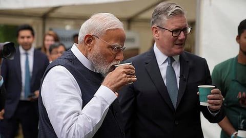PM Modi with British PM 