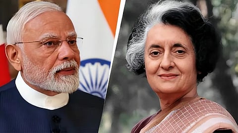 Indira Gandhi-Narendra Modi 