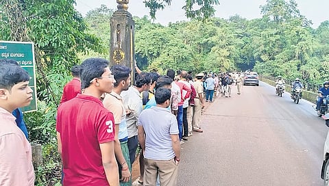 Curious onlookers gather at a bridge across the Nethravathi river (Representative Image)