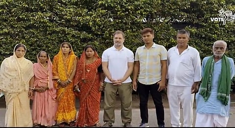  Congress MP Rahul Gandhi met 'dead' voters from Bihar.
