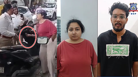 woman who hurls abuses at Bengaluru Traffic Police Arrested