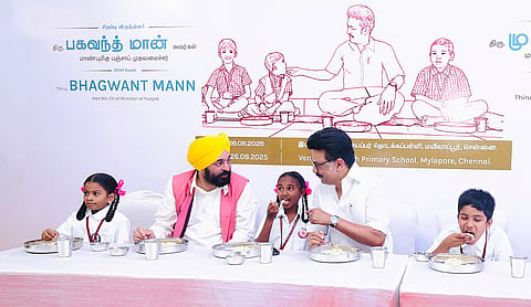 MK Stalin and his Punjab counterpart Bhagwant Mann 