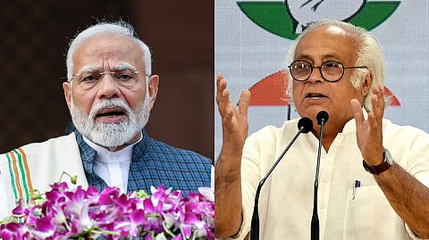 PM modi and Congress general secretary Jairam Ramesh