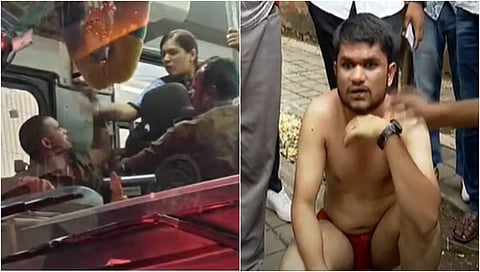 ಬೆಂಗಳೂರು: ಮಹಿಳೆ ಮೇಲೆ ಹಲ್ಲೆ; BMTC ಡ್ರೈವರ್ ತಾತ್ಕಾಲಿಕ ವಜಾ; ಮುತ್ತಿಕ್ಕುವಂತೆ ಪೀಡಿಸಿದ ಚಾಲಕ ಆರೀಫ್‍ಗೆ ಧರ್ಮದೇಟು! Video