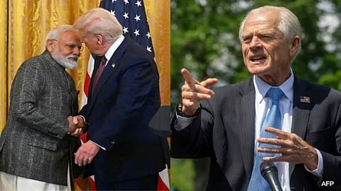 PM Modi, Trump and Navarro