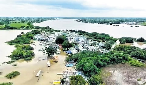 Some villagers from Kadaboor village in Chittapur taluk resisted relocation to the care centre situated at Morarji Desai School in Wadi.