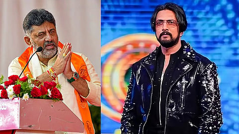 DK Shivkumar and Sudeep