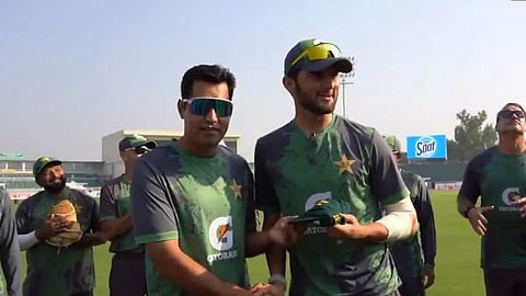 Asif Afridi and Shaheen Shah Afridi in frame