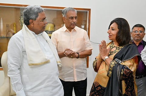 Kiran Majumdar Shah met CM Siddaramaiah 
