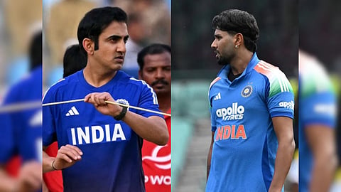 Gautam Gambhir Scolds Harshit Rana 