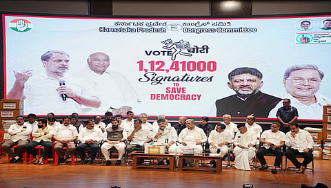 Cm pressmeet in kpcc office