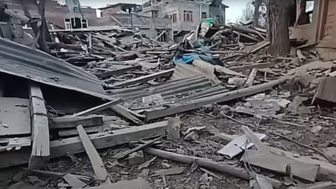 Dr Umar Nabi house in Pulwama blown up by security agencies. 