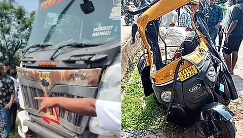 Accidents involving two tankers, an autorickshaw and an SUV