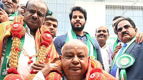HD Deve Gowda  and Heavy HD Kumaraswamy