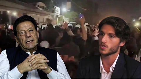 Imran Khan, son Kasim Khan 