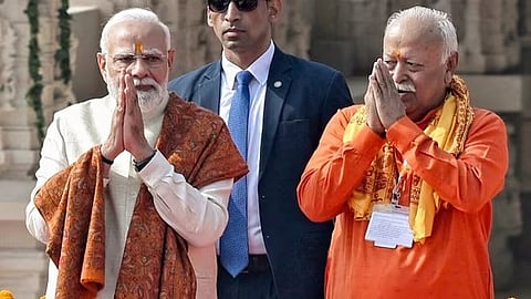 Narendra Modi-Mohan Bhagwat 