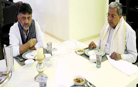 Breakfast meeting at D K Shivakumar residence 