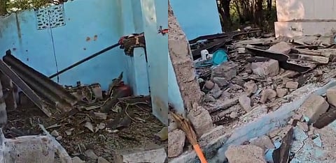 House destroyed by cylinder blast 