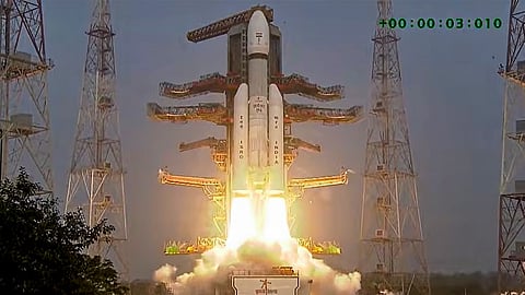 ISRO launches the BlueBird Block-2 communication satellite of AST SpaceMobile, USA.
