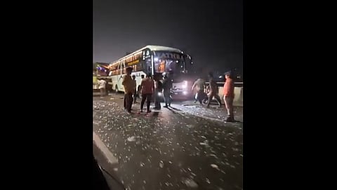 Accident in flyover 