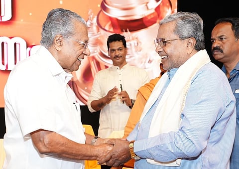 Met Kerala Chief Minister 
pinarayivijayan on the dais at the 93rd Sivagiri Pilgrimage Meeting at Sivagiri Mutt, Varkala