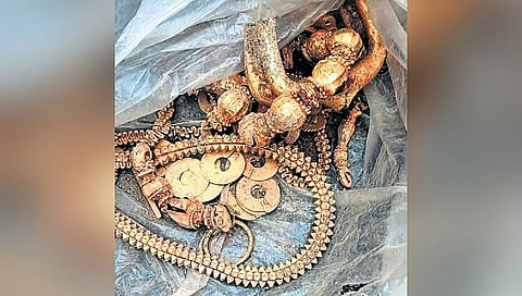 Ornaments found at the construction site near Gadag
