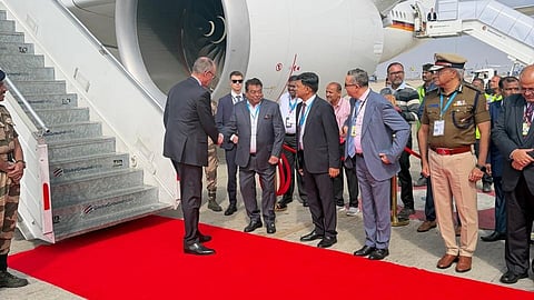 receiving German Chancellor Friedrich Merz 