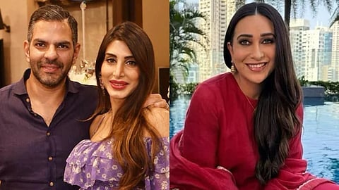 Sanjay kapur , priya and Karisma Kapoor 