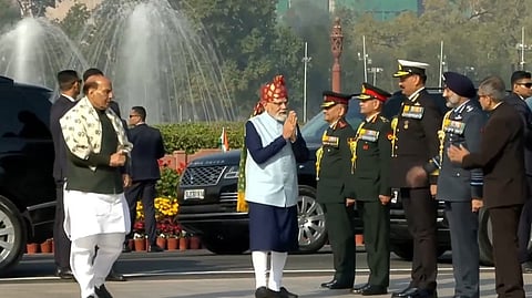 77ನೇ ಗಣರಾಜ್ಯೋತ್ಸವ: ಗಮನ ಸೆಳೆದ ಪ್ರಧಾನಿ ಮೋದಿ ಪೇಟ; ಇದರ ವಿಶೇಷತೆ ಏನು?
