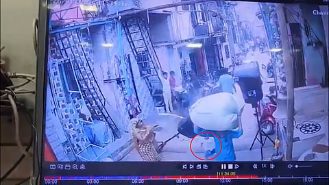 Loudspeaker collapsed on Girl