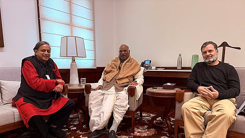 All is good: Shashi Tharoor after meeting Rahul, Kharge