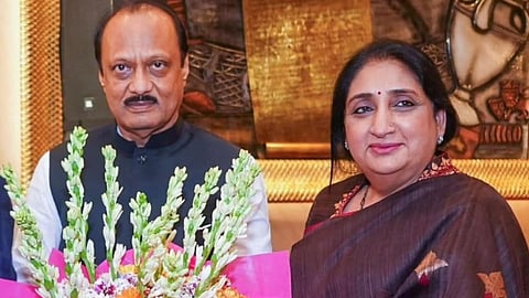 Ajit pawar And sunethra pawar 