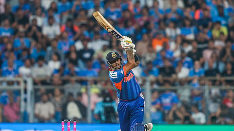 From 77/6,  Suryakumar Yadav's 84 takes India to 161/9 against USA