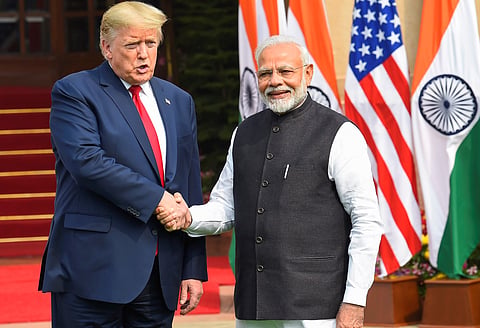 Donald Trup and Narendra Modi 