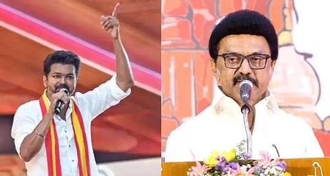 vijay and CM Stalin Casual Images