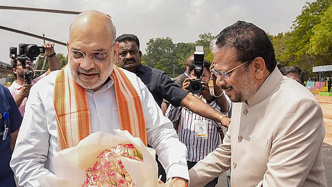 'Rahul Gandhi's policy is to lie, repeat': Amit Shah at BJP rally in Puducherry