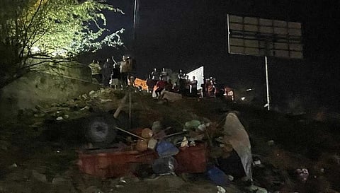 Tractor overturn 