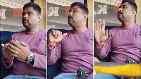 'ಏಯ್ ನಾನು ಪೊಲೀಸ್ ಅಧಿಕಾರಿ, ನನ್ನ ಮುಟ್ಟಕ್ಕಾಗಲ್ಲ': 
ಪ್ರಯಾಣಿಕ- KSRTC ಅಧಿಕಾರಿಗಳ ನಡುವೆ ಜಟಾಪಟಿ, Video ವೈರಲ್
