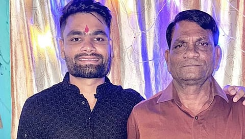 Rinku Singh And his Father 