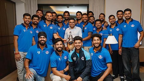 Jammu and Kashmir Ranji Trophy team players met the ICC chairman Jay Shah