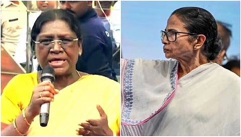 Draupadi Murmu and Mamata Banerjee 