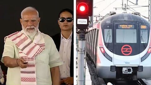 Narendra Modi-Delhi Metro