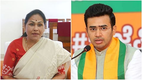 Shobha Karandlaje and Tejasvi surya 