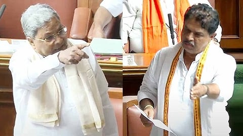 CM Siddaramaiah and  R. Ashok Casual Images