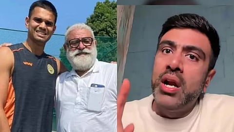 Yogaraj singh with Arjuan Tendulkar and R. Ashwin