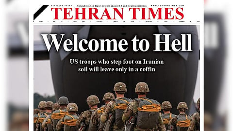 Iran's warning to US 