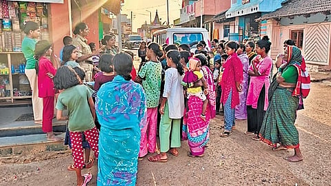 The women police squad from ‘Akka Pade’ create awareness among women about their rights and laws for their protection 