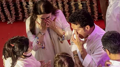 Sachin Tendulkar and his wife anjali