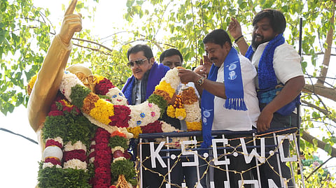 Minister Zameer Ahmed Khan in Dr B R Ambedkar Jayanthi 